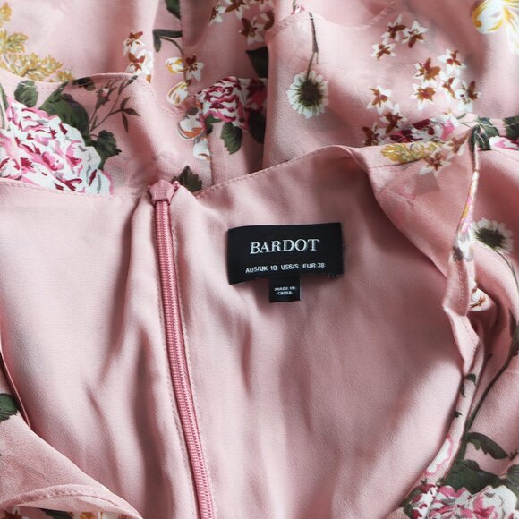 Bardot Flower Girl Floral Dress in Pink - Picture 2 of 7